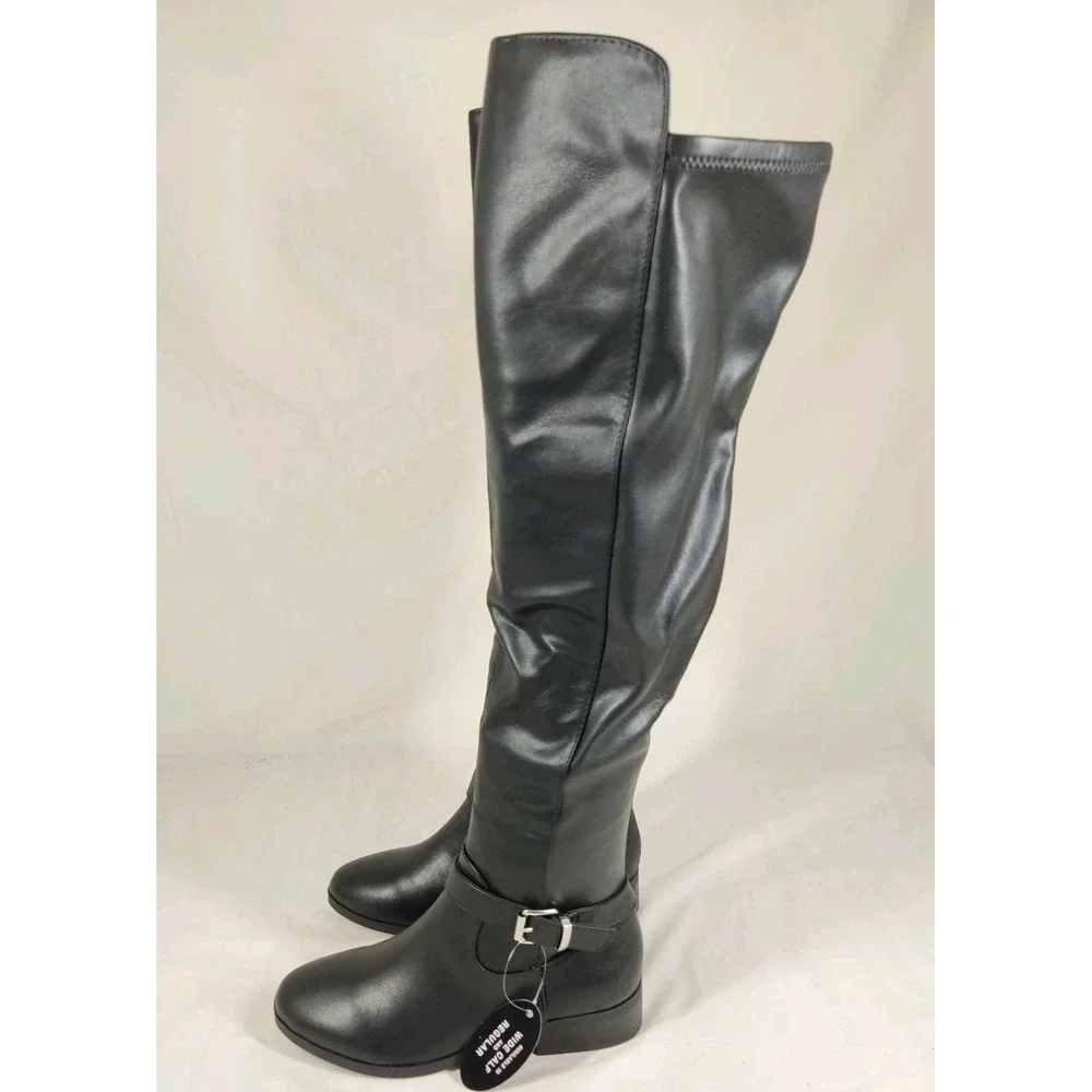 Style & Co Women's Black Charlaa Buckled Accent Over-The-Knee Boots‎ Size 6M